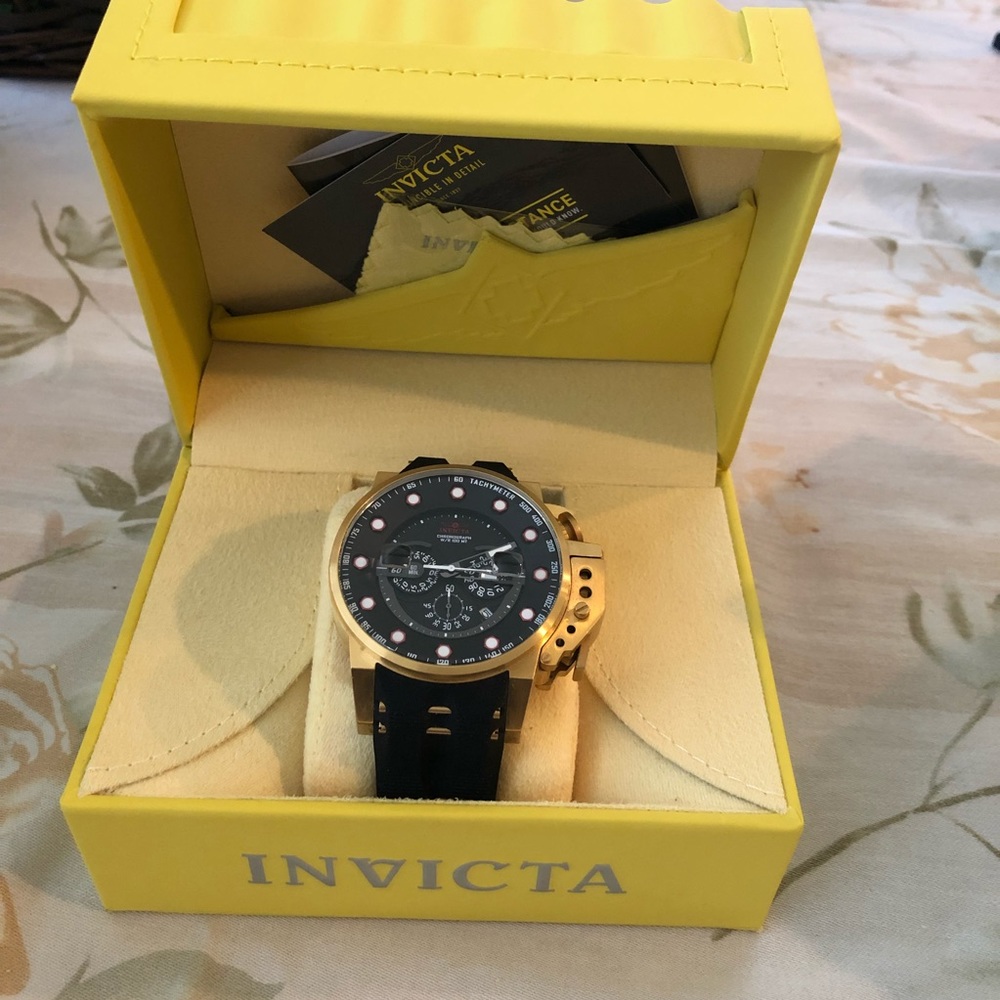 Invicta I-Force watch in Black